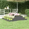 Image de vidaXL Jardinière Gris 110x110x27 cm Bois massif de pin823901