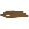 Image de Vidaxl JardiniÃ¨re Marron Miel 110x110x27 Cm Bois Massif De Pin