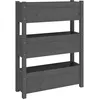 Image de Vidaxl JardiniÃ¨re Gris 77x25x104,5 Cm Bois Massif De Pin