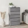 Image de vidaXL Commode Sonoma gris 60x36x103 cm Bois d'ingénierie823022