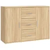 Image de vidaXL Buffet Chêne Sonoma 91x29,5x65 Cm Bois D'ingénierie Vidaxl Vidaxl