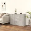Image de vidaXL Buffet Gris béton 91x29,5x65 cm Bois d'ingénierie823346