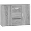 Image de vidaXL Buffet Sonoma gris 91x29,5x65 cm Bois d'ingÃ©nierie