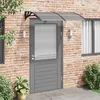 Image de vidaXL Auvent de porte Noir 150x100 cm Polycarbonate