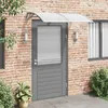 Image de vidaXL Auvent de porte Gris 150x75 cm Polycarbonate153579