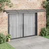 Image de vidaXL Auvent de porte Noir 400x80 cm Polycarbonate