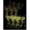 Image de vidaXL DÃ©corations de NoÃ«l de renne Acrylique 3 pcs 120 cm Blanc chaud