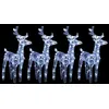 Image de vidaXL Rennes de Noël 4 pcs 160 LED Blanc froid Acrylique