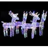Image de vidaXL Rennes de Noël 4 pcs 160 LED Multicolore Acrylique
