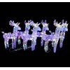 Image de vidaXL Rennes de Noël 6 pcs 240 LED Multicolore Acrylique