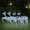 Image de vidaXL Rennes de Noël 4 pcs Blanc 80 LED3154270