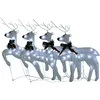 Image de vidaXL Rennes de NoÃ«l 4 pcs Blanc 80 LED