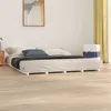 Image de vidaXL Cadre de lit sans matelas blanc 200x200 cm bois massif de pin