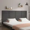 Image de vidaXL Tête de lit murale Gris 206x3x91,5 cm Bois massif de pin824670