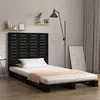 Image de vidaXL Tête de lit murale Noir 96x3x91,5 cm Bois massif de pin