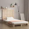 Image de vidaXL Tête de lit murale 126x3x91,5 cm Bois massif de pin