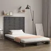 Image de vidaXL Tête de lit murale Gris 146x3x91,5 cm Bois massif de pin824685