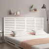 Image de vidaXL Tête de lit murale Blanc 166x3x91,5 cm Bois massif de pin824699