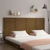 Image de vidaXL Tête de lit murale Marron miel 166x3x91,5 cm Bois massif de pin