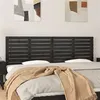 Image de vidaXL Tête de lit murale Noir 166x3x63 cm Bois massif de pin