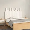 Image de vidaXL Tête de lit murale Blanc 108x3x80 cm Bois massif de pin