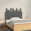 Image de vidaXL Tête de lit murale Gris 108x3x80 cm Bois massif de pin824775