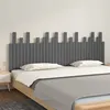 Image de vidaXL Tête de lit murale Gris 204x3x80 cm Bois massif de pin824780