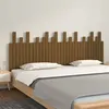 Image de vidaXL Tête de lit murale Marron miel 204x3x80 cm Bois massif de pin