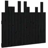 Image de vidaXL TÃªte de lit murale Noir 95,5x3x80 cm Bois massif de pin