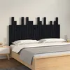 Image de vidaXL Tête de lit murale Noir 146,5x3x80 cm Bois massif de pin824797
