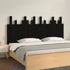 Image de vidaXL Tête de lit murale Noir 166x3x80 cm Bois massif de pin824812