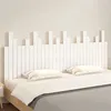 Image de vidaXL Tête de lit murale Blanc 185x3x80 cm Bois massif de pin