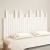 Image de vidaXL Tête de lit murale Blanc 140x3x80 cm Bois massif de pin