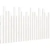 Image de vidaXL Vidaxl Tête De Lit Murale Blanc 140x3x80 Cm Bois Massif De Pin