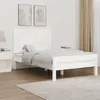 Image de vidaXL Tête de lit murale Blanc 108x3x60 cm Bois massif de pin