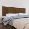 Image de vidaXL Tête de lit murale Marron miel 204x3x60 cm Bois massif de pin824831