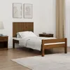 Image de vidaXL Tête de lit murale Marron miel 95,5x3x60 cm Bois massif de pin