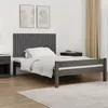 Image de vidaXL Tête de lit murale Gris 127,5x3x60 cm Bois massif de pin