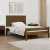 Image de vidaXL Tête de lit murale Marron miel 127,5x3x60 cm Bois massif de pin