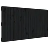 Image de vidaXL TÃªte de lit murale Noir 127,5x3x60 cm Bois massif de pin