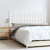 Image de vidaXL Tête de lit murale Blanc 147x3x60 cm Bois massif de pin824844