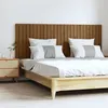 Image de vidaXL Tête de lit murale Marron miel 166x3x60 cm Bois massif de pin