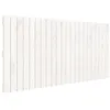 Image de vidaXL Tête de lit murale Blanc 140x3x60 cm Bois massif de pin