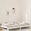 Image de vidaXL Tête de lit murale Blanc 95,5x3x90 cm Bois massif de pin824884