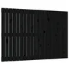 Image de vidaXL TÃªte de lit murale Noir 127,5x3x90 cm Bois massif de pin