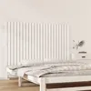 Image de vidaXL Tête de lit murale Blanc 147x3x90 cm Bois massif de pin