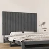 Image de vidaXL Tête de lit murale Gris 147x3x90 cm Bois massif de pin