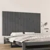 Image de vidaXL Tête de lit murale Gris 159,5x3x90 cm Bois massif de pin
