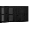 Image de vidaXL Vidaxl Tête De Lit Murale Noir 166x3x90 Cm Bois Massif De Pin