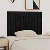 Image de vidaXL Tête de lit murale Noir 140x3x90 cm Bois massif de pin824922